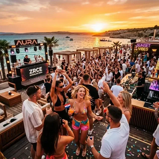 Novalja Zrće plaža festival kombi prevoz Beograd Pag