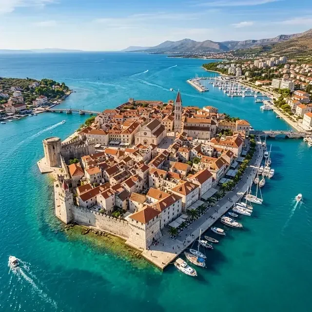 Trogir stari grad vodič 2026 kombi prevoz Beograd